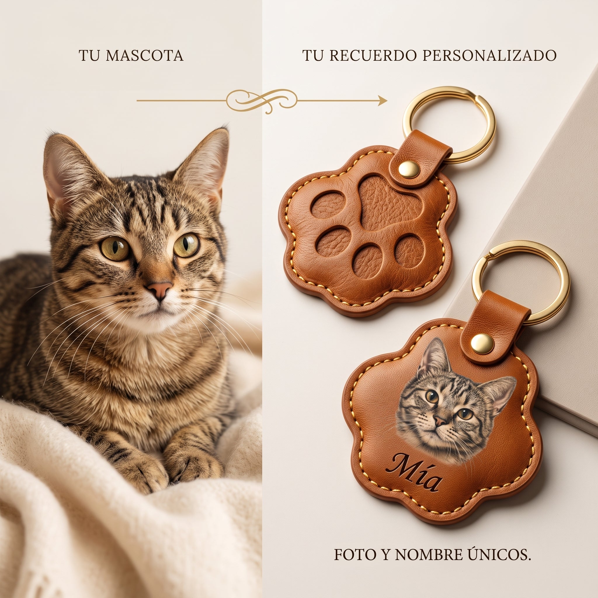 Llavero Huella Eterna Personalizado con Foto