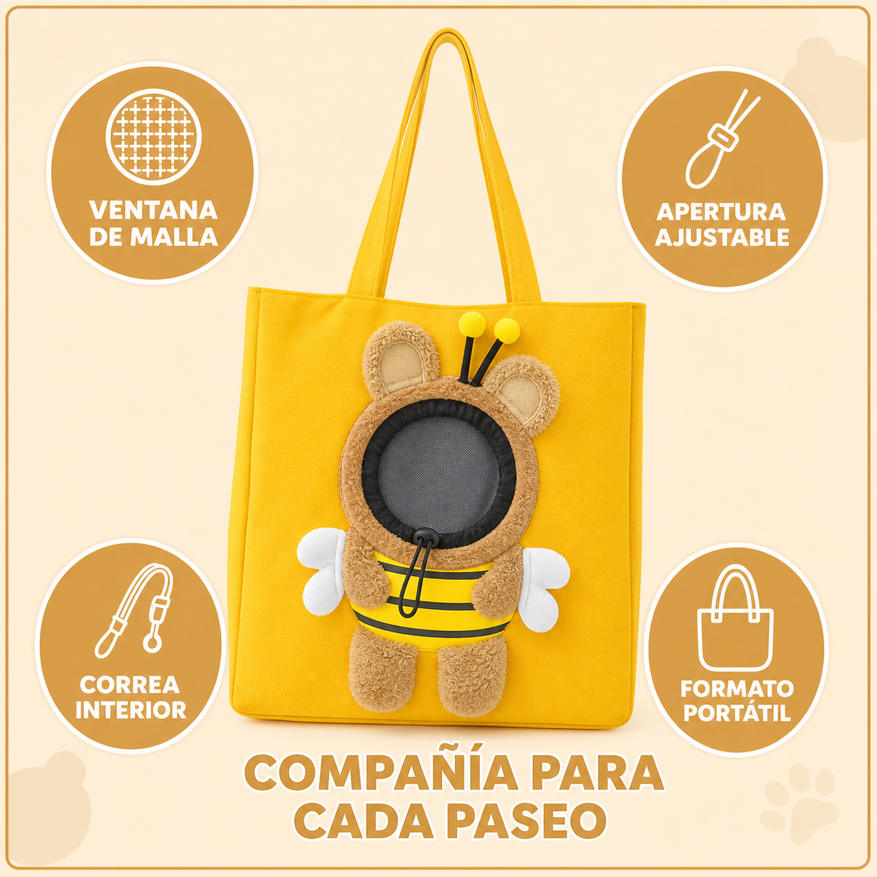 Beneficios de la bolsa portamascotas TeddyPaws Nómada